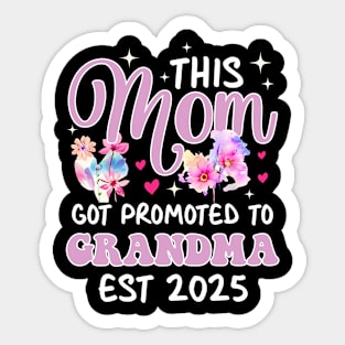 Funny Grandma Art For Grandma est 2025 Gift For Women Mother day Sticker